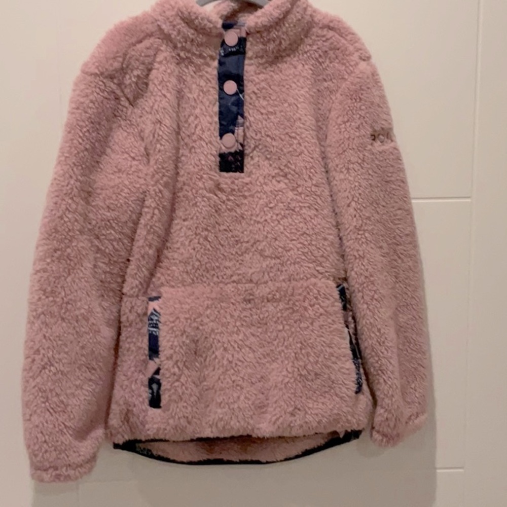 Roxy Snowy Mountain Sherpa Half Jacket like new!